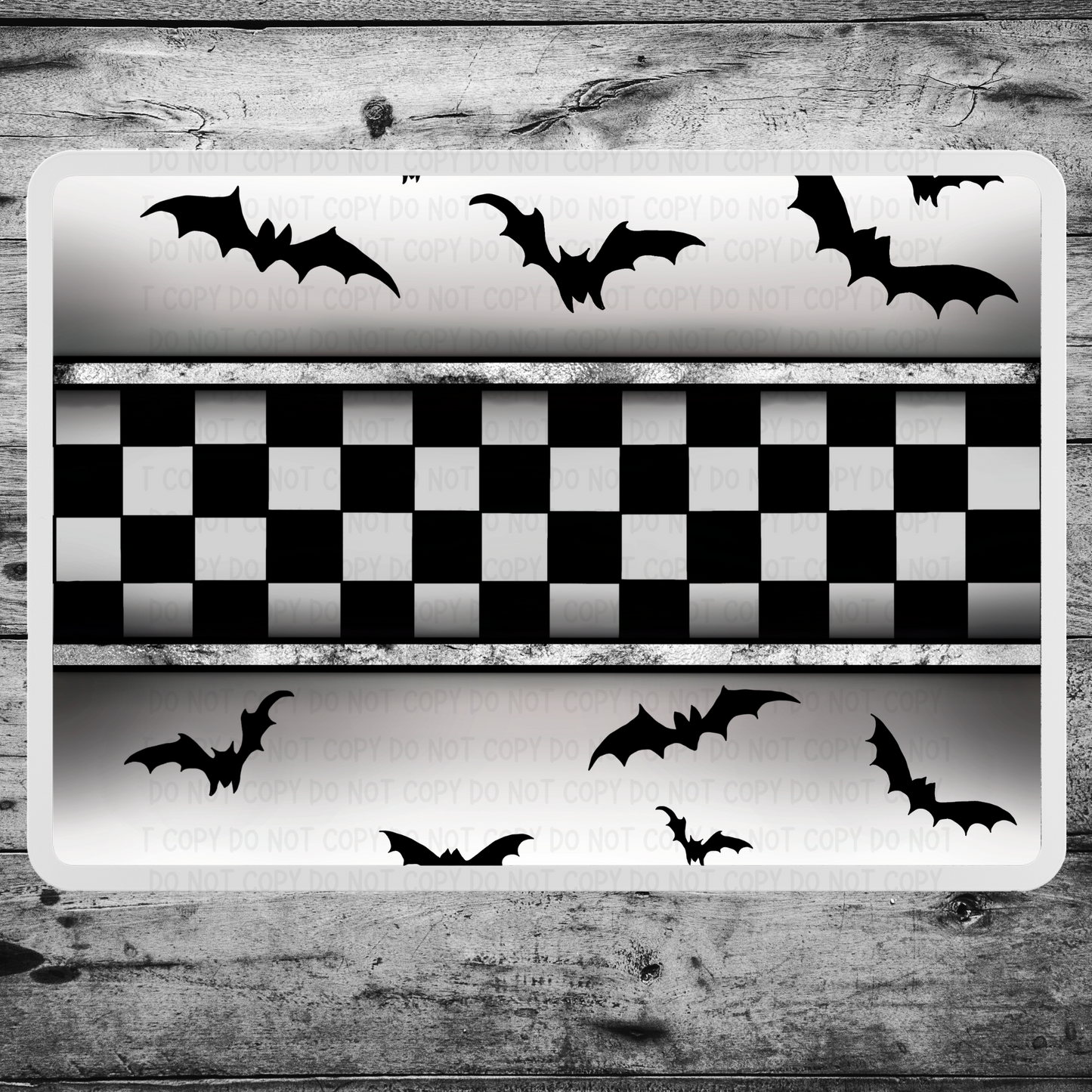 Bats Checkered Mouse Pad