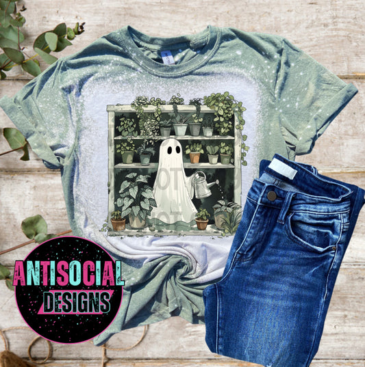 Gardening Ghosts Bleached Distressed Tee Shirt